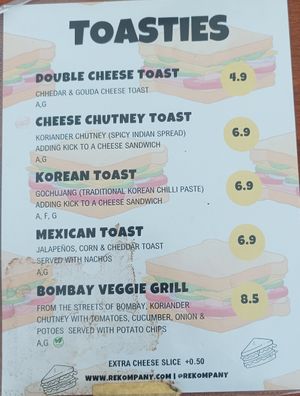 Savoury item menu at re:kompany  in Vienna