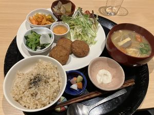 Falafel set  at Komenoko in Tokyo