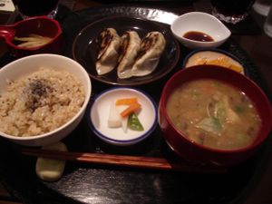 Lunch set. at Komenoko in Tokyo