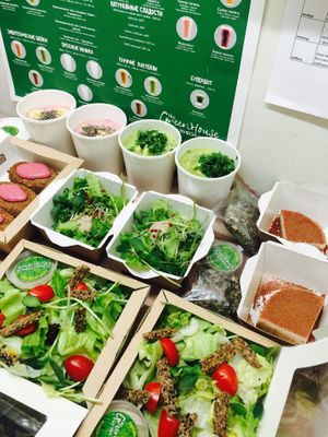 salads to go at The Green House in Almaty