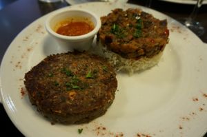 Lentil Burger (Vegan) at Caprice Cafe in Paris