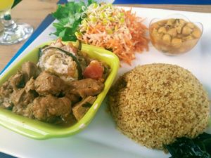 Couscous (plat du jour) at Delices Nature in Pointe-a-pitre