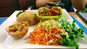Couscous (plat du jour) at Delices Nature in Pointe-a-pitre