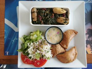 Menú plate of the day at Delices Nature in Pointe-a-pitre
