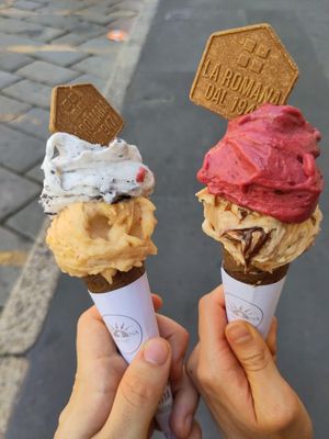 Gelato at Gelateria La Romana  in Milan