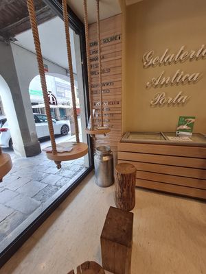 Inside space at Gelateria Antica Porta in Cittadella