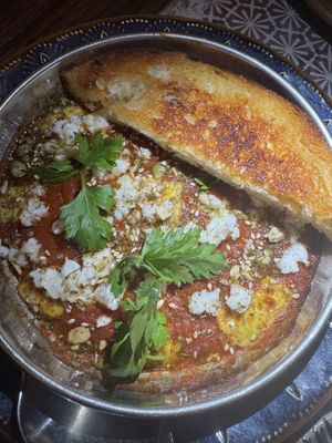 Shakshuka—my fave  at Al-Andalus in New York City