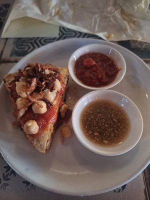 Koshary pie at Al-Andalus in New York City