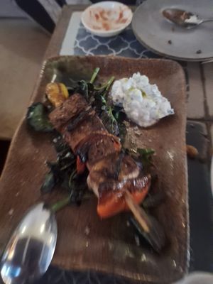 Tofu kebab at Al-Andalus in New York City