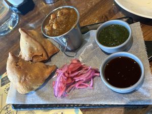 Punjabi samosas  at Kailash Parbat  in Chino Hills