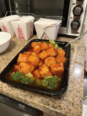 General Tso’s Tofu  at Wasabi Chinese & Japanese Restaurant in West Chester