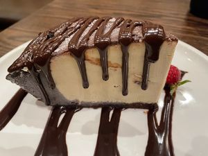Vegan Peanut Butter Ice Cream Pie - delicious but could have used heated utensils to cut through it at Farmer's Table in Boca Raton
