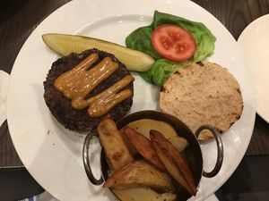 Black bean burger  at Farmer's Table in Boca Raton