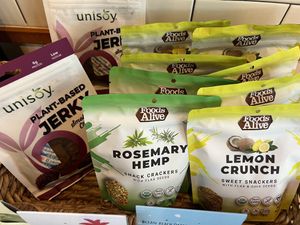 Jerky and crackers  at The Harvest Bar in Sherman Oaks