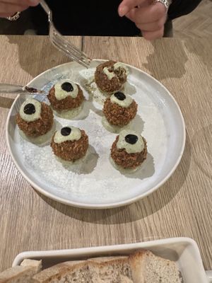 Freekeh balls  at Nev Restaurant in Noord-brabant