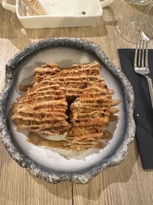 Fried artichoke heartss  at Nev Restaurant in Noord-brabant