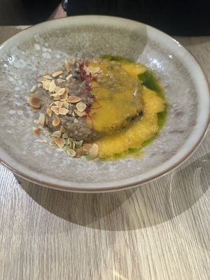 Melon foam nutty pilav  at Nev Restaurant in Noord-brabant