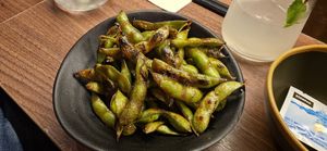 Grilled Edamame at Toi Izakaya Bar in Dusseldorf