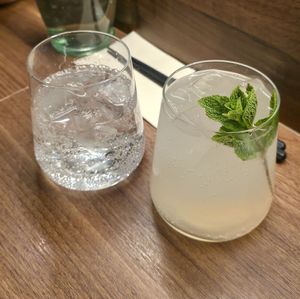 Sparkling Water & Yuzuka at Toi Izakaya Bar in Dusseldorf
