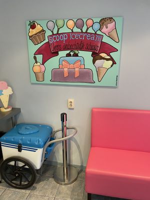 Inside  at scoop ice cream in Maryland