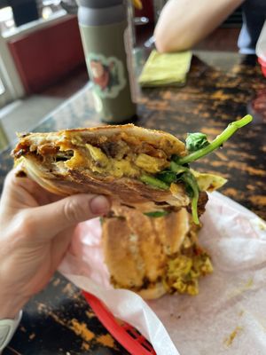 Vegan Panini  at Outer Bean Juice and Java in Kitty Hawk