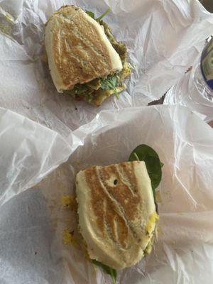 Vegan panini   at Outer Bean Juice and Java in Kitty Hawk