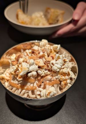 spaghetti icecream caramel popcorn at lara  in Vienna