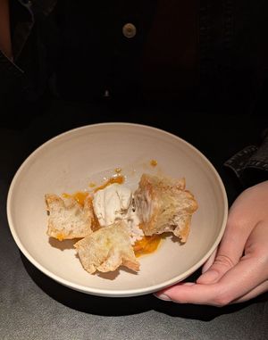 caramelized focaccia apricot rosemary at lara  in Vienna