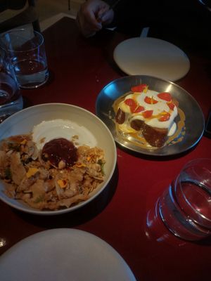 French toast and granola with cocos yoghurt at lara  in Vienna