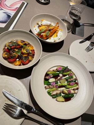 variety of small tapas  at lara  in Vienna