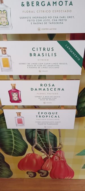 As 3 opções veganas disponíveis at Sorveteria Granado Verão in Rio De Janeiro