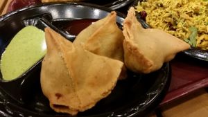 samosas at Shayona in Chino Hills
