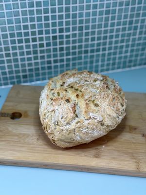 Green chile bread  at Turquoise Tile Kitchen in Columbus