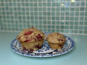Strawberry muffins  at Turquoise Tile Kitchen in Columbus