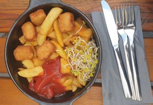 Vegane Fish and Chips at Mehrfisch in Eckernfoerde