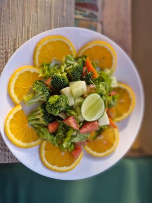 Healthy salads at Madhubann : Pure Veg Indian Restaurant in Ubud