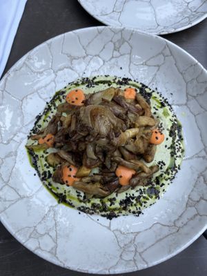 Oyster mushrooms   at Paradise Garden Hvar in Hvar