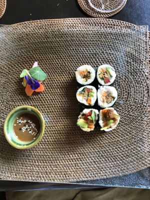 Sushi at Fivelements in Mambal