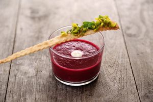 Rote Bete Suppe at Sana e Salva in Oberwaiz