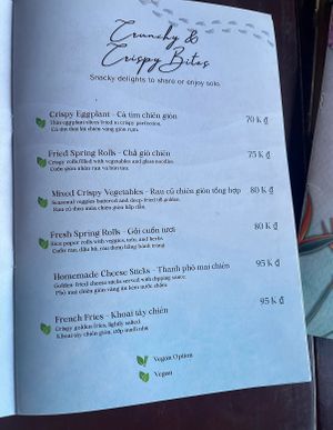 Crunchy & Crispy Bites  at Serene Dream Vegetarian Café & Beach Bar in Hoi An