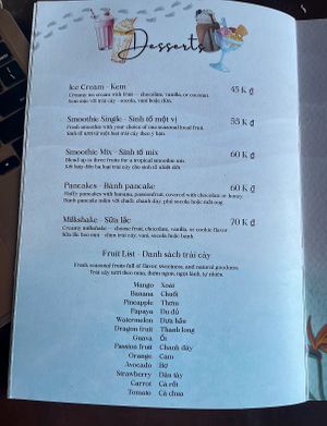 Desserts  at Serene Dream Vegetarian Café & Beach Bar in Hoi An