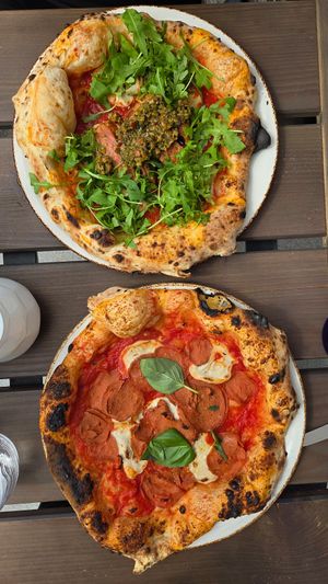 Planted steak and salami pizza at 60 seconds to Napoli Konstanz in Konstanz