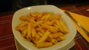 Pasta vegetables at Le Sherlock Holmes in Mons