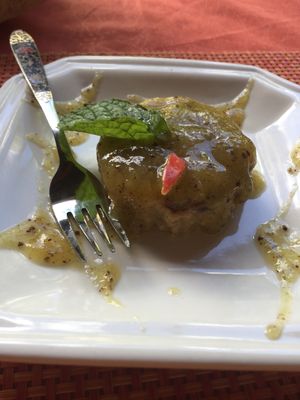 Indian Pudding at GoGreen in Kralendijk