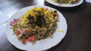 Rice with shrimp at Noush in Barcelona