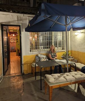 Backyard at Noush in Barcelona