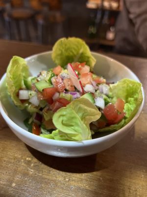 Shirazi salad  at Noush in Barcelona