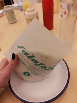 Logo at Falafel Tof in Antwerpen