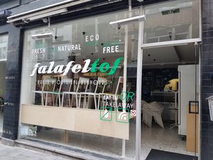 front at Falafel Tof in Antwerpen