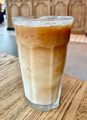 Iced oat latte at Green Caffè Nero - Marszalka in Wroclaw